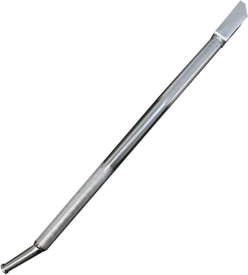 Boxer Chrome Combination Winch Bar with Rounded Head, Steel Bar Non-Slip Grip, Square End – for Flatbed Trailer Winches and Chain Binders - 35” - Image 1